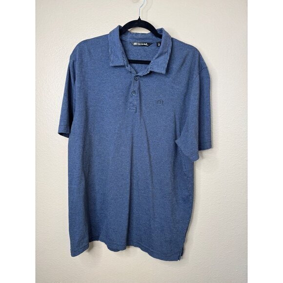Travis Mathew Men's Blue Polo‎ size XL short sleeve collared pullover cotton - Picture 8 of 9